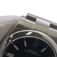 将图像加载到图库查看器中，ROLEX Oyster Perpetual W41mm Stainless Steel Black Dial 124300
