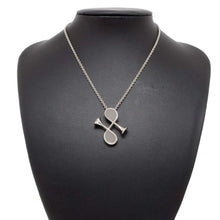 Load image into Gallery viewer, HERMES Col H Necklace Gray Metal
