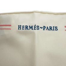 将图像加载到图库查看器中，HERMES Pointe brodée Twilly au bloc Ivory/Multicolor Silk100%
