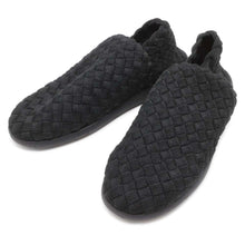 将图像加载到图库查看器中，Bottega Veneta INTRECCIATO Fabric Slip-ons Black 651271 Fabric Rubber Size 41
