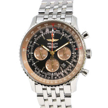 将图像加载到图库查看器中，BREITLING Navitimer01 Chronograph W46mm Stainless Steel Black Dial AB0127E3/BE81
