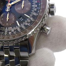 将图像加载到图库查看器中，BREITLING Navitimer01 Chronograph W46mm Stainless Steel Black Dial AB0127E3/BE81
