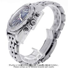 将图像加载到图库查看器中，BREITLING Chronomat 44 W44mm Stainless Steel Black Eye Blue Dial A011C89PA
