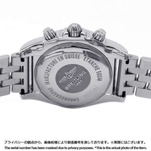 将图像加载到图库查看器中，BREITLING Chronomat 44 W44mm Stainless Steel Black Eye Blue Dial A011C89PA
