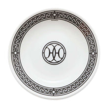 将图像加载到图库查看器中，HERMES H Deco Soy Sauce Dish White/Black Porcelain
