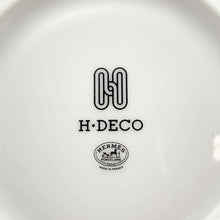 将图像加载到图库查看器中，HERMES H deco bread plate White/Black Porcelain Size 5.5&quot;
