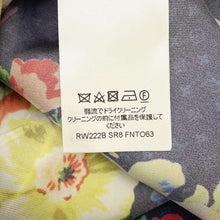 Load image into Gallery viewer, LOUIS VUITTON Floral Long Sleeve Shirt Pajama Style Size 38 Blue/Multicolor Silk100%
