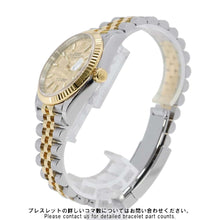 将图像加载到图库查看器中，ROLEX Datejust W36mm Stainless Steel K18YG golden palm motif Dial 126233
