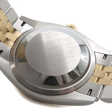 将图像加载到图库查看器中，ROLEX Datejust W36mm Stainless Steel K18YG golden palm motif Dial 126233
