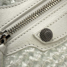 将图像加载到图库查看器中，BALENCIAGA Le Cagole Panier Bag White 786187 Nylon Leather Size Small
