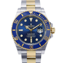 将图像加载到图库查看器中，ROLEX Submariner-Date W41mm Stainless Steel K18YG Blue Dial 126613LB
