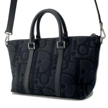 Load image into Gallery viewer, Dior Oblique Weekender Black 1ESPO322YXL_H03E Canvas Leather Size 25
