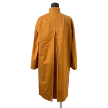 将图像加载到图库查看器中，HERMES Soutien Collar Coat Size 34 Brown Cotton100%
