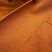 Load image into Gallery viewer, HERMES Soutien Collar Coat Size 34 Brown Cotton100%
