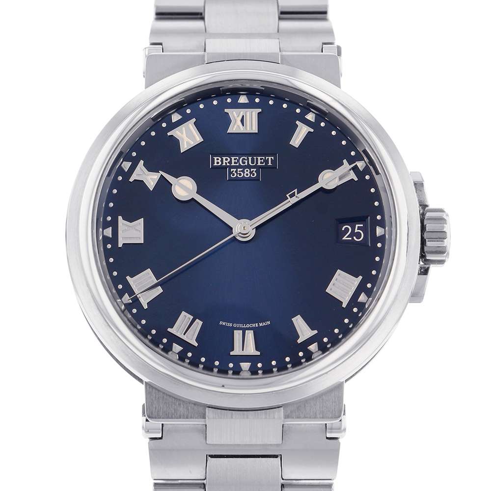 Breguet Marine W40mm TI Blue Dial 5517TI/Y1/TZ0