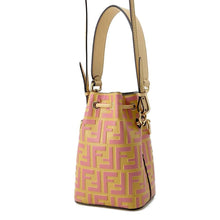 Load image into Gallery viewer, FENDI Montresor bucket bag Beige/Pink 8BS010 Leather Size Mini
