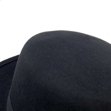 将图像加载到图库查看器中，CHANEL Hat Ribbon Size M Black Rabbit100%
