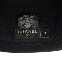 将图像加载到图库查看器中，CHANEL Hat Ribbon Size M Black Rabbit100%
