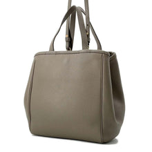 将图像加载到图库查看器中，CELINE Fold Cabas Tote Bag Greige 194073CR7 Leather Size Small
