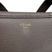 将图像加载到图库查看器中，CELINE Fold Cabas Tote Bag Greige 194073CR7 Leather Size Small
