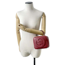 Load image into Gallery viewer, GUCCI Blondie Top Handle Bag Red 744434 Leather
