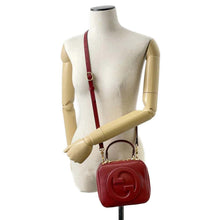 Load image into Gallery viewer, GUCCI Blondie Top Handle Bag Red 744434 Leather
