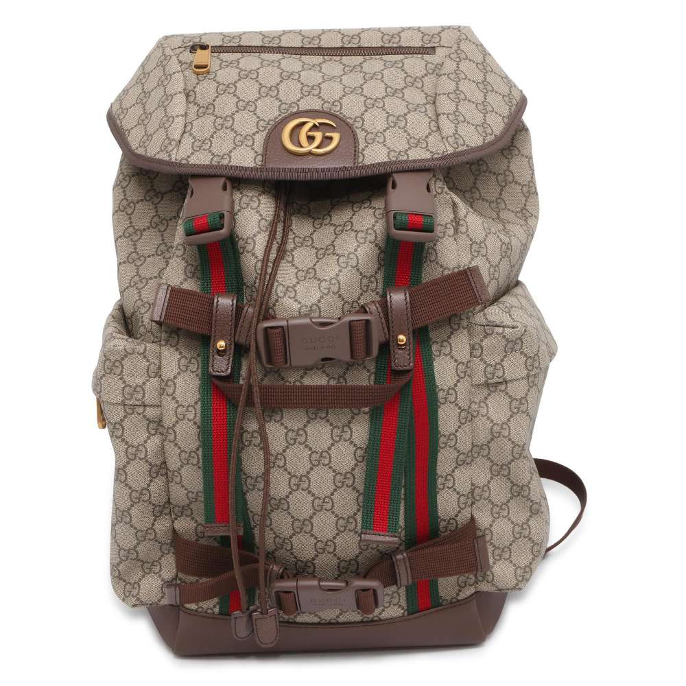 GUCCI GG Supreme Skateboard Backpack Beige/Brown690999 GG SupremeCanvas