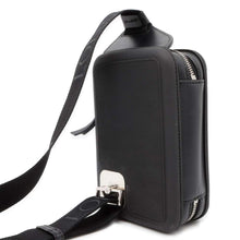 Load image into Gallery viewer, LOEWE Molded Sling Crossbody Bag Black B987W42X02 Rubber Leather
