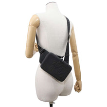 Load image into Gallery viewer, LOEWE Molded Sling Crossbody Bag Black B987W42X02 Rubber Leather
