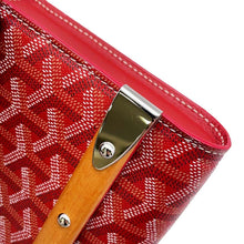 将图像加载到图库查看器中，GOYARD Monte Carlo Red PVC Coated Canvas Wood Size PM
