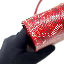 将图像加载到图库查看器中，GOYARD Monte Carlo Red PVC Coated Canvas Wood Size PM
