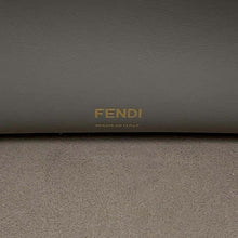 将图像加载到图库查看器中，FENDI Flip 2WAY Shoulder Bag Gray/Beige/Red 8BT303 Calf Leather Size Large
