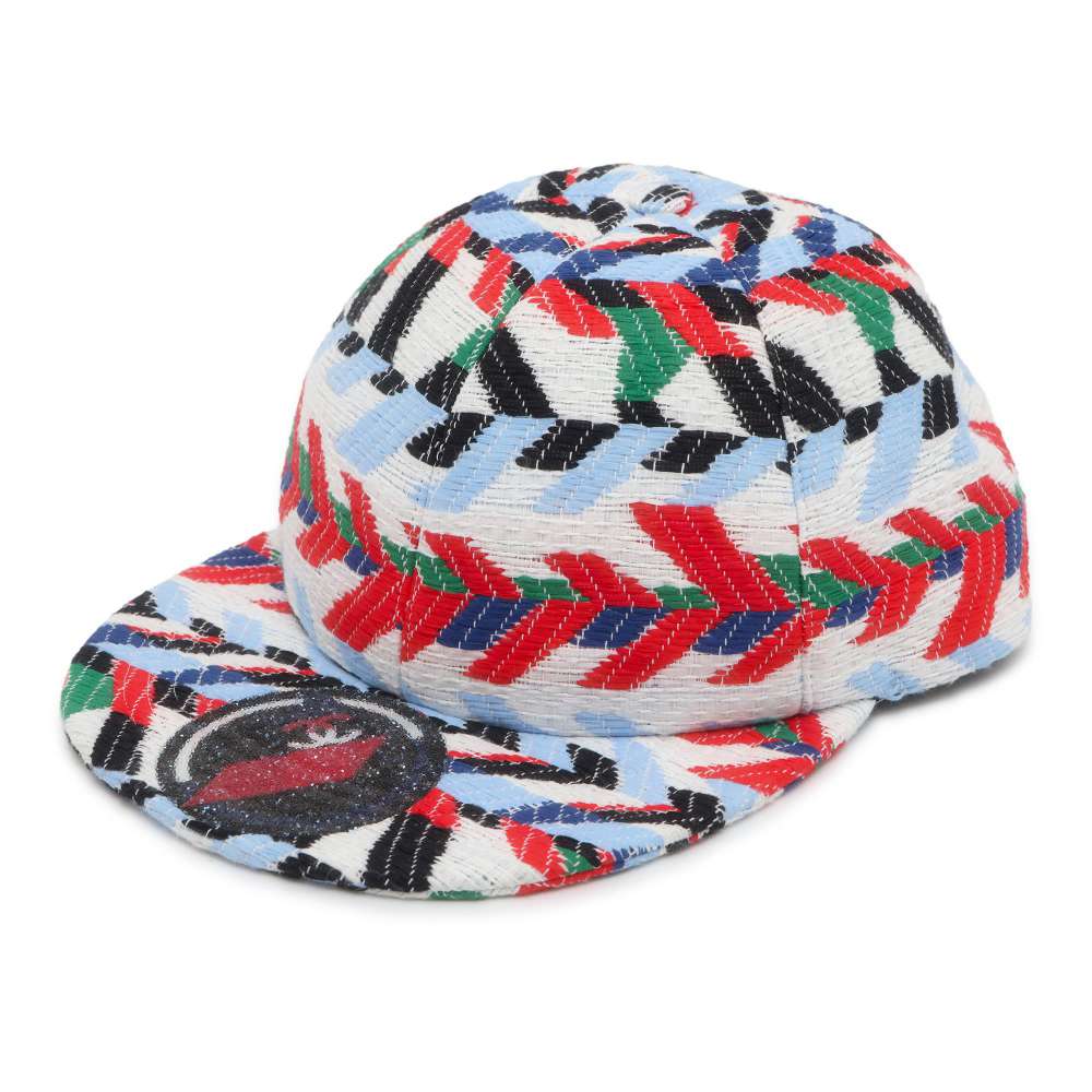 CHANEL Airline Baseball Cap Multicolor Cotton