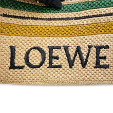 将图像加载到图库查看器中，LOEWE Font 2way Tote Bag Beige/Black A685B59X02 Raffia Leather
