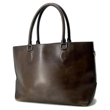 将图像加载到图库查看器中，Berluti Calligraphy Tote Bag Brown Leather
