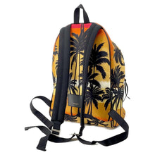 将图像加载到图库查看器中，SAINT LAURENT PARIS Sunset Palm Tree Backpack Orange/Black 326865 Canvas
