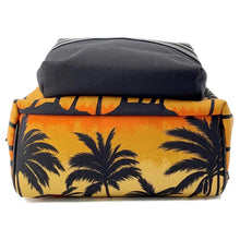 将图像加载到图库查看器中，SAINT LAURENT PARIS Sunset Palm Tree Backpack Orange/Black 326865 Canvas
