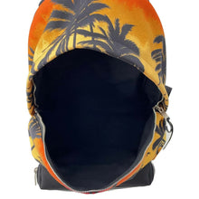 将图像加载到图库查看器中，SAINT LAURENT PARIS Sunset Palm Tree Backpack Orange/Black 326865 Canvas
