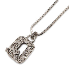 Load image into Gallery viewer, GUCCI Initial Necklace Silver Metal
