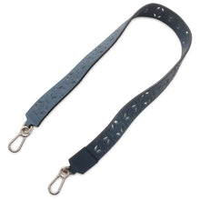 将图像加载到图库查看器中，LOEWE Anagram Shoulder Strap Blue Leather
