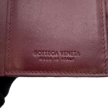 将图像加载到图库查看器中，Bottega Veneta INTRECCIATO Bi-fold Long Wallet Red 608072 Leather
