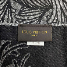 Load image into Gallery viewer, LOUIS VUITTON Stole Christopher NemethCollaboration GrayMP1605 Cashmere51% Silk49%
