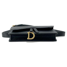 Load image into Gallery viewer, Dior Saddle Waist Bag Black Leather
