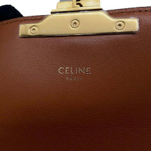 将图像加载到图库查看器中，CELINE Triomphe Flap Shoulder Bag Tan 194142CUZ PVC Coated Canvas
