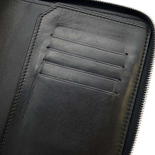 将图像加载到图库查看器中，Berluti Expedition Compact Wallet Black/Brown PVC/Leather
