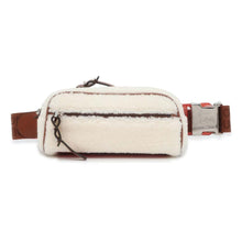 Load image into Gallery viewer, Christian Louboutin Blaster Cloth Crossbody Bag White/Brown 3215176 Boa Leather
