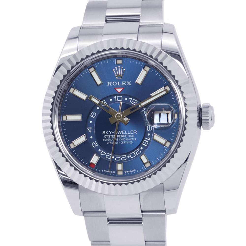 ROLEX Sky-Dweller W42mm Stainless Steel K18WG Blue Dial336934