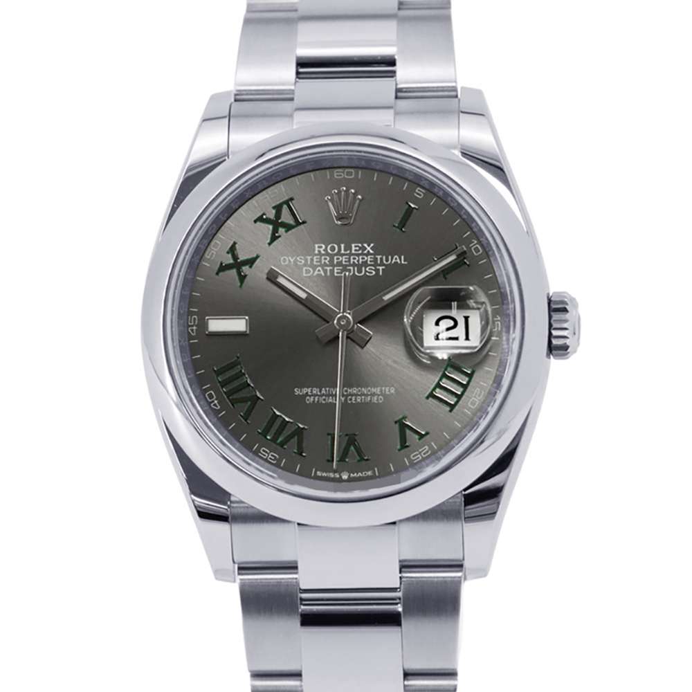 ROLEX Datejust W36mm Stainless Steel Slate Dial 126200