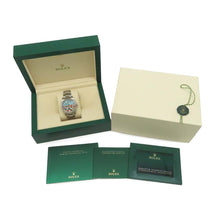 将图像加载到图库查看器中，ROLEX Oyster Perpetual W36mm Stainless Steel Turquoise Celebration Dial 126000
