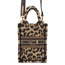 Load image into Gallery viewer, Dior book tote phone bag Beige/Black S5555CRHM Canvas Size Mini
